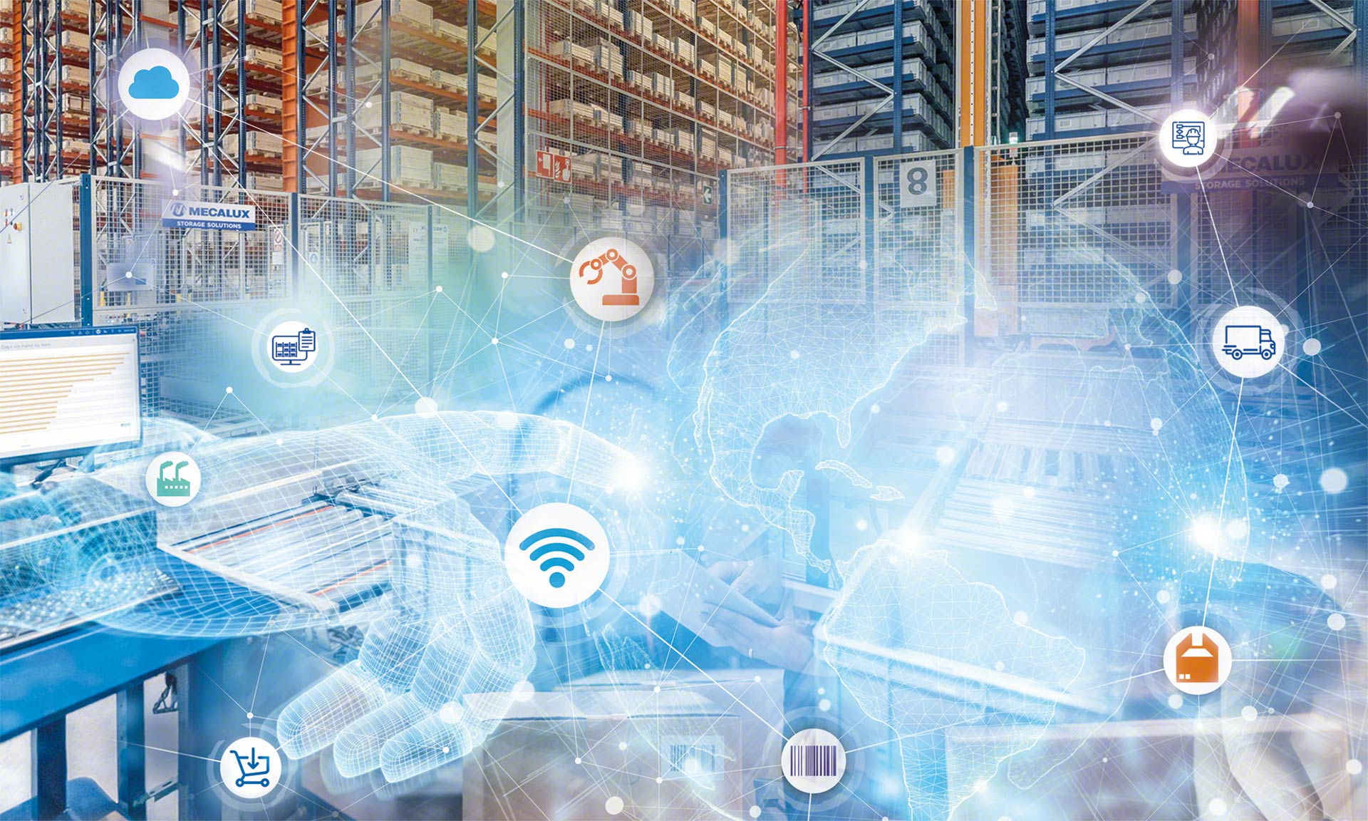 La technologie d'automatisation des entrepôts consiste à mettre en œuvre des solutions automatisées dans une installation logistique.